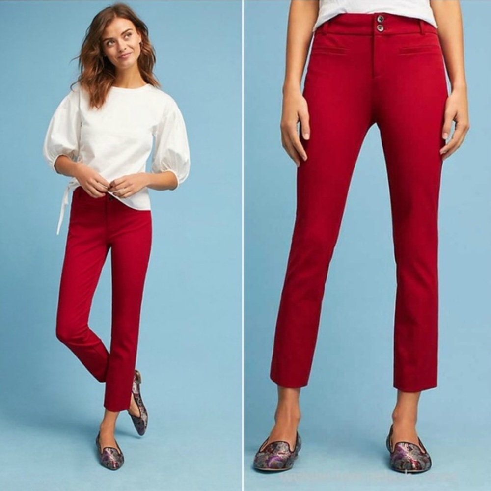 Anthropologie Essential Slim trousers NWT